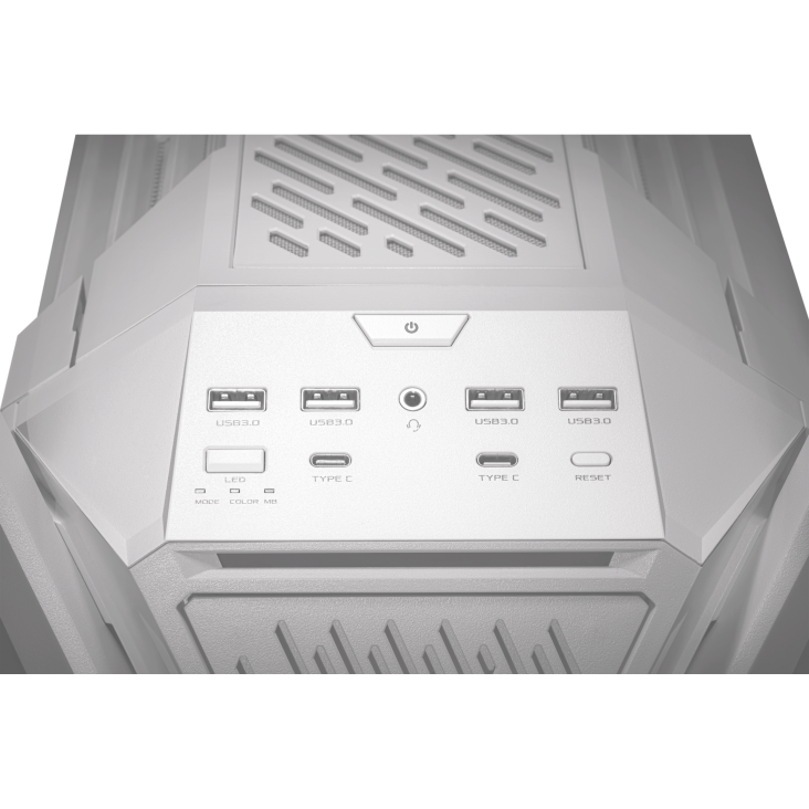 Кутия ASUS ROG HYPERION WHITE, ATX/EATX, Full-Tower, Aura Sync ARGB - Image 6