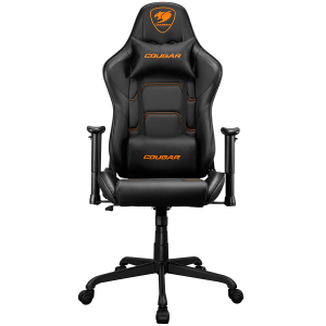 COUGAR Armor Elite Black Gaming Chair Adjustable Design Breathable PVC Leather Class 4 Gas Lift Cylinder Full Steel Frame 2D Adjustable Arm Rest 160º Reclining Adjustable Tilting Resistance