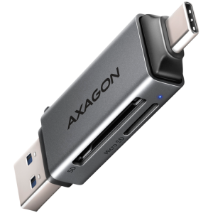 Axagon CRE-DAC External Type-C+Type-A 2-slot SD/microSD
