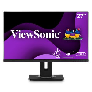 VIEWSONIC VG2756-4K 27inch 16:9 UHD 3840x2160 Frameless SuperClear IPS LED Monitor with 5ms, HDMI, DipsplayPort