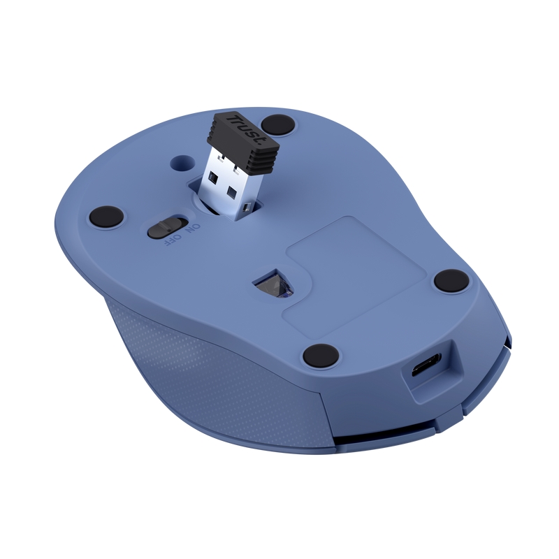 Мишка, TRUST Zaya Wireless Rechargeable Mouse Blue - Image 6