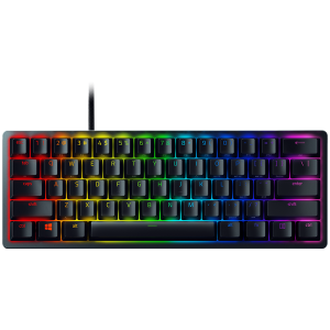 Huntsman V3 Pro Mini - US Layout Gaming Keyboard Analog Optical Switch Gen-2 60% size Razer Chroma™ RGB Detachable Type C Cable Doubleshot PBT Keycaps 5052 Brushed Aluminum Alloy Top Case Rapid Trigger Mode Analog Input