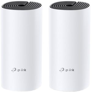 TP-Link Deco M4 (2-pack) AC1200 Whole-Home Mesh Wi-Fi System,Qualcomm CPU,867Mbps at 5GHz+300Mbps at 2.4GHz,2 Gigabit Ports 2 internal antennas,MU-MIMO Beamforming,Parental Controls,QoS,Reporting,Access Point Mode,IPv6 Ready,Deco App
