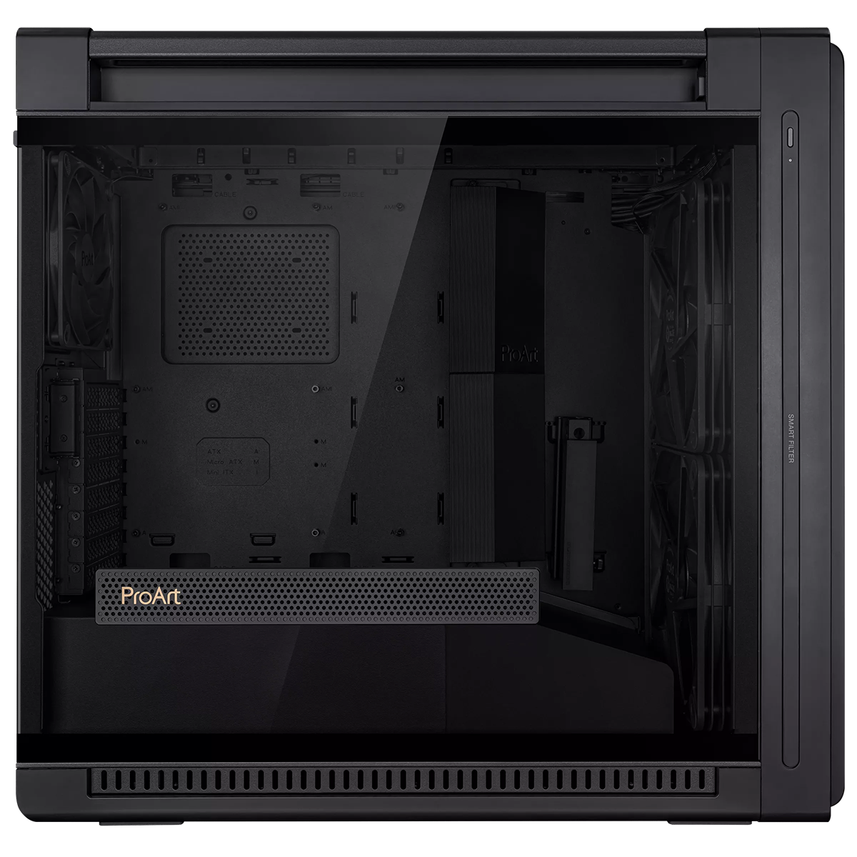 Кутия ASUS ProArt PA602 Tempered Glass ARGB Black, Full-Tower - Image 6