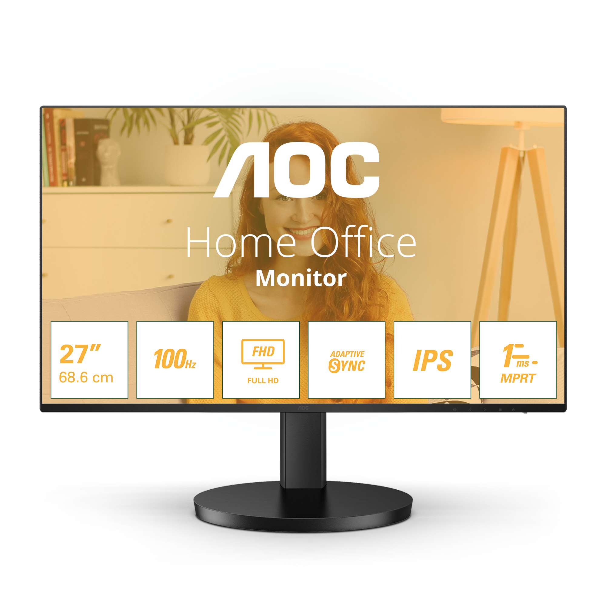 AOC 27B3HA2 27inch IPS 1920x1080 16:9 4ms 250cd/m2 HDMI VGA Black
