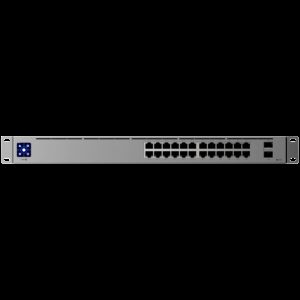 Ubiquiti 24-port Layer 3 Etherlighting™ switch  8 х 2.5 GbE PoE++ ports