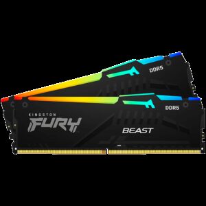 Kingston 32GB 5600MT/s DDR5 CL40 DIMM (Kit of 2) FURY Beast RGB XMP EAN: 740617328493
