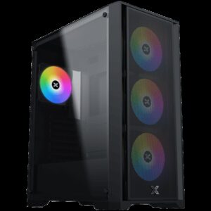 Gaming X II EN42850 BK EATX U3x1 & U2x2 Front Mesh Grill & Left TG 4PCS Z20A & ARGB Control PCB