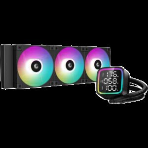 DeepCool LD360 360mm CPU Liquid Cooler 3x120mm ARGB PWM Fans Anti-Leak Technology Addressable RGB LED Hydro Bearing LGA1700/1200/1151/1150/1155 AMD AM5/AM4 3Y R-LD360-BKMSN-G-1