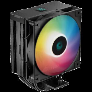 DeepCool AG400 DIGITAL ARGB CPU Air Cooler 1x120mm FK120 PWM FDB Fan Addressable RGB LED TDP 240W 4 Heatpipes Hydro Bearing LGA1700/1200/1151/1150/1155 AMD AM5/AM4 3Y R-AG400-BKADMN-G-1