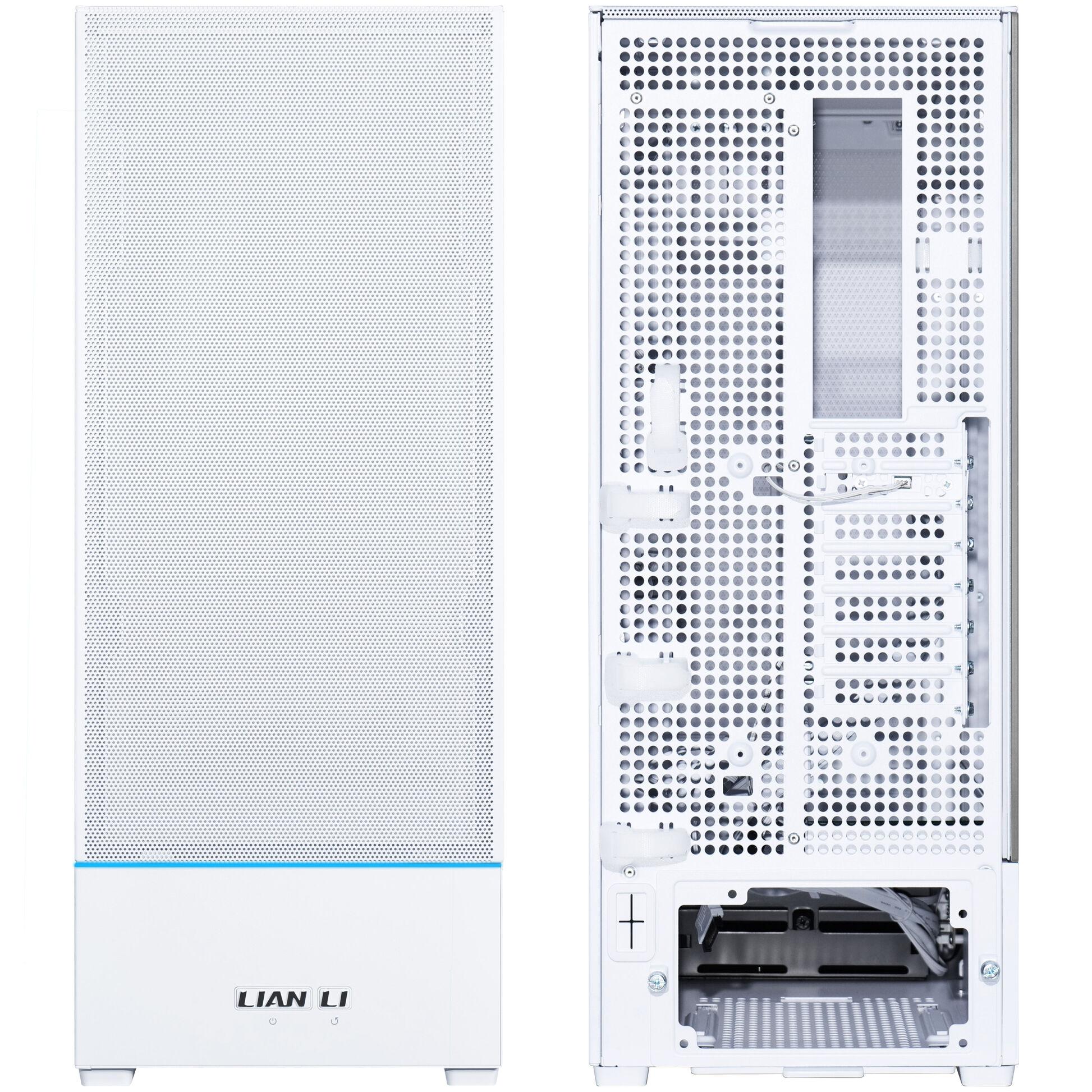 Кутия Lian-Li SUP01W Mid-Tower, Tempered Glass, Бяло - Image 5
