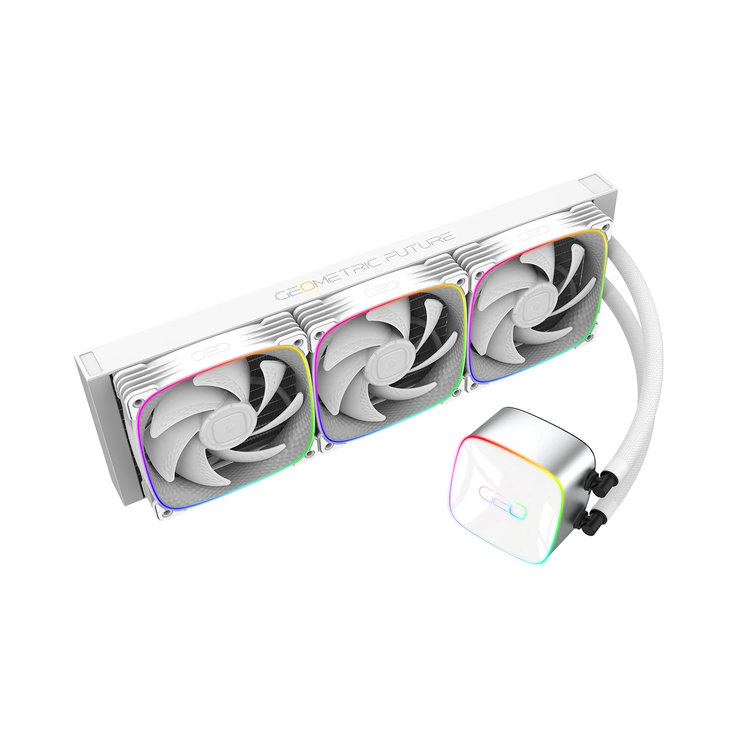Geometric Future водно охлаждане Water Cooling - Eskimo Junior 36 White - LGA1700/AM5 - Image 3