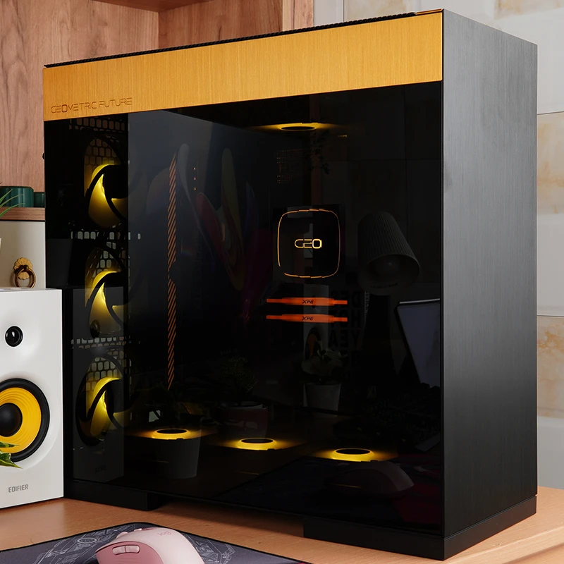 Geometric Future кутия Case EATX - Model 8 Dharma Black/Gold