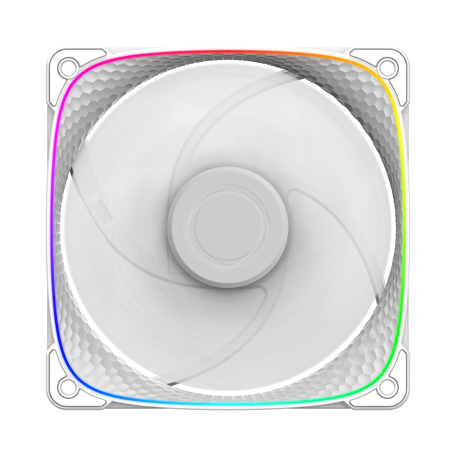 Geometric Future Комплект вентилатори Fan Pack 3-in-1 - Squama 2503W White - Image 3