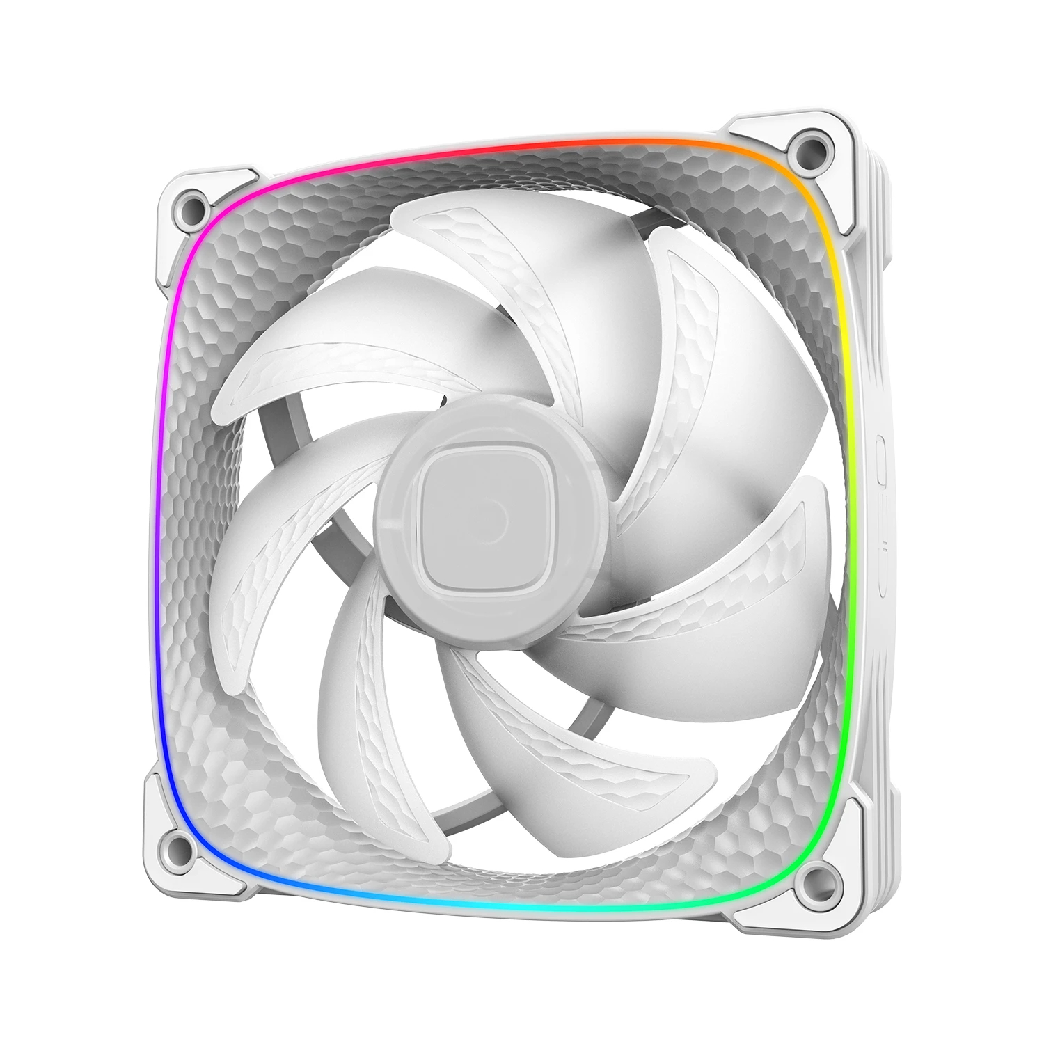 Geometric Future Комплект вентилатори Fan Pack 3-in-1 - Squama 2503W White - Image 4