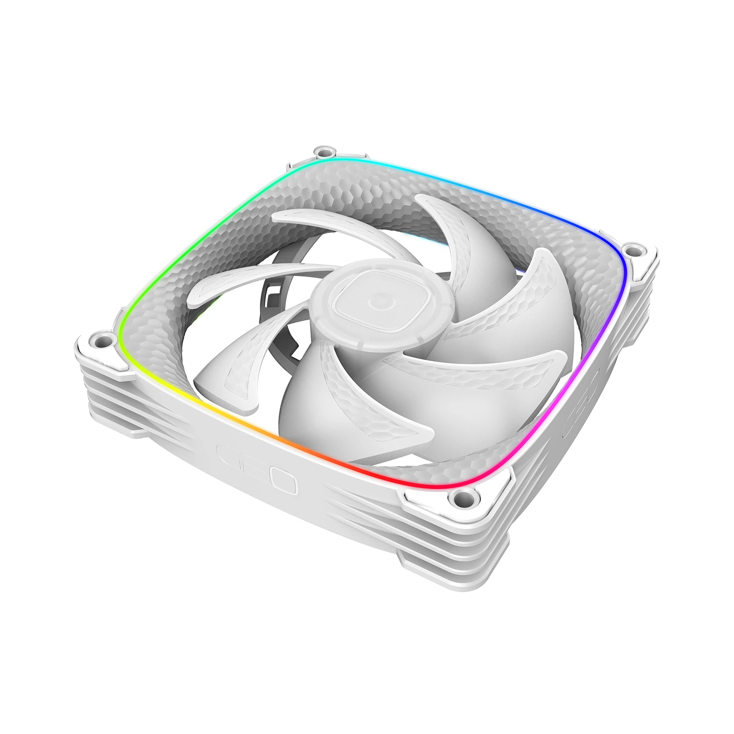 Geometric Future Комплект вентилатори Fan Pack 3-in-1 - Squama 2503W White - Image 5