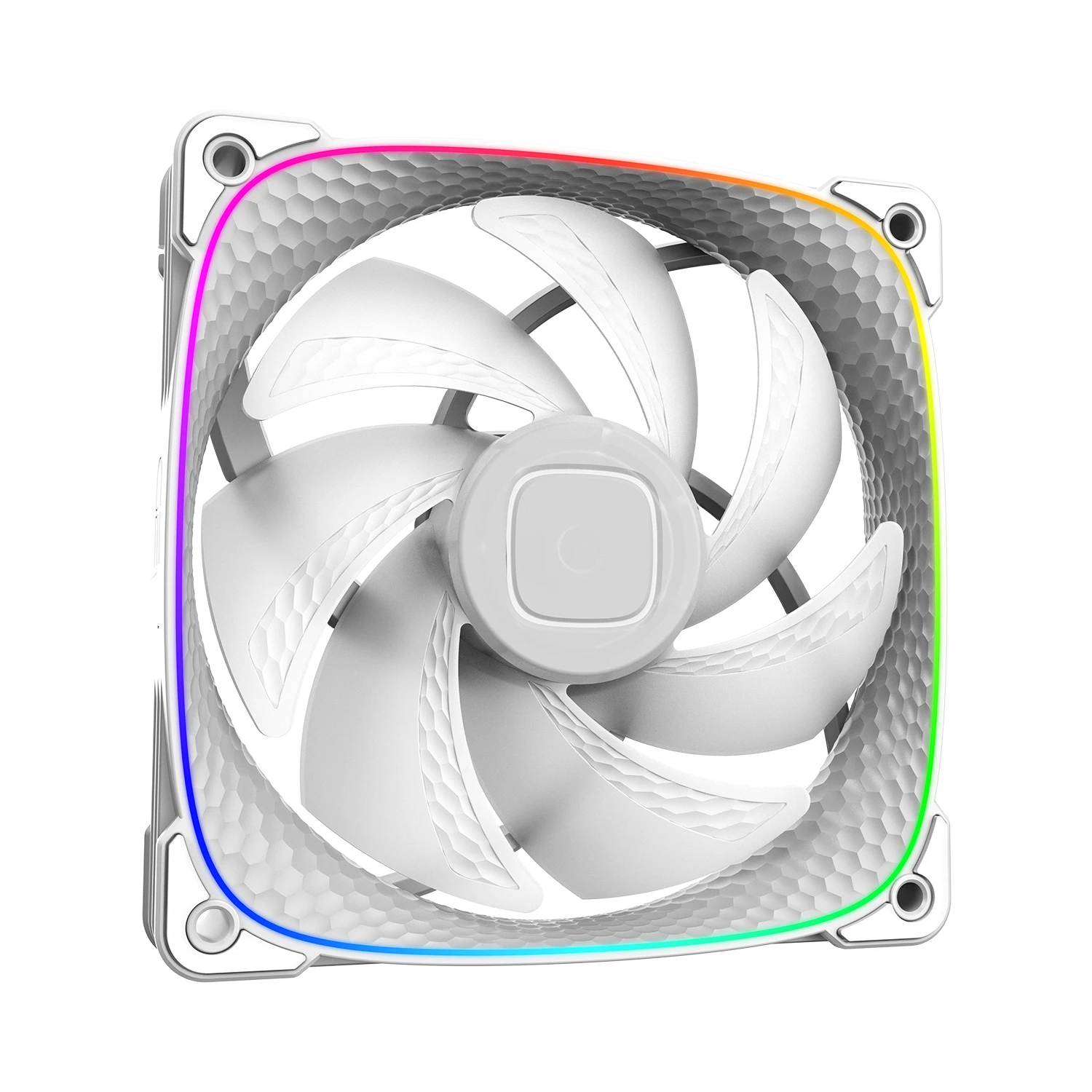 Geometric Future Комплект вентилатори Fan Pack 3-in-1 - Squama 2503W White - Image 6