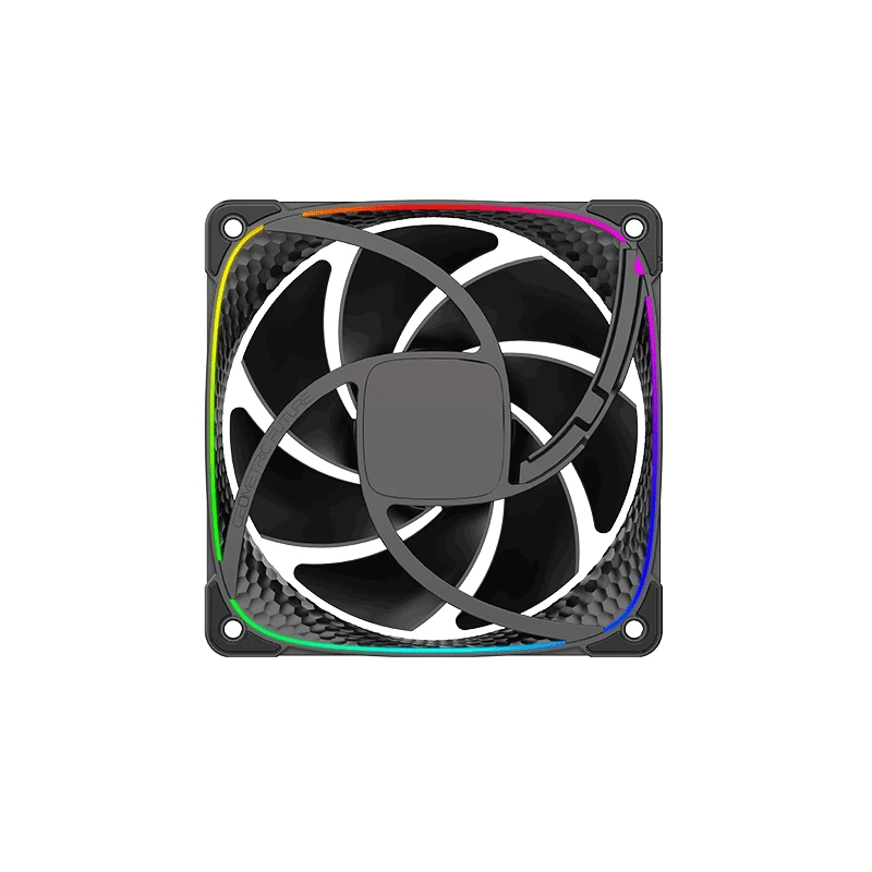 Geometric Future Комплект вентилатори Fan Pack 3-in-1 - Squama 2503B Black - Image 2