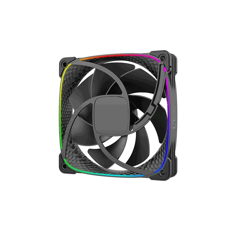 Geometric Future Комплект вентилатори Fan Pack 3-in-1 - Squama 2503B Black - Image 3