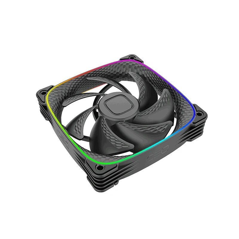 Geometric Future Комплект вентилатори Fan Pack 3-in-1 - Squama 2503B Black - Image 4