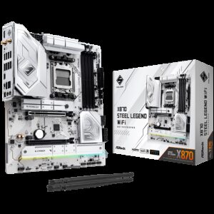 ASROCK MB Desktop X870 STEEL LEGEND WiFi AM5 4x DDR5 1x PCIe 5.0 x16 1x PCIe 4.0 x16