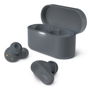 PHILIPS True Wireless Earbuds IPX4 Make calls using a single earbud Up to 24 hours play time gray