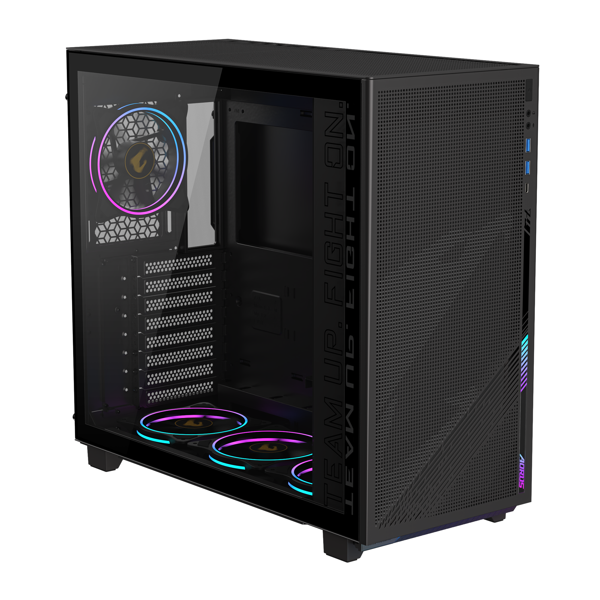 Кутия Gigabyte AORUS C400 GLASS - Mid Tower - Image 2
