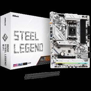 ASROCK MB Desktop B650 Steel Legend AM5 4x DDR5 1x PCIe 5.0 x16 1x PCIe 3.0 x16