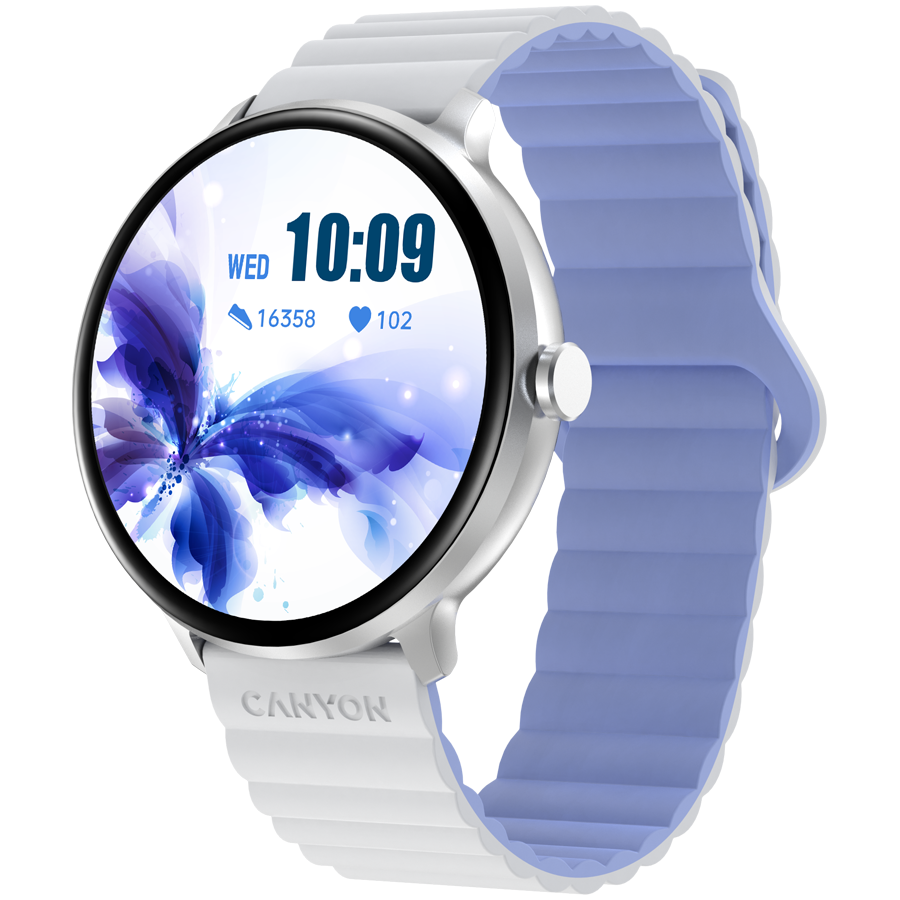 CANYON smart watch Jacky SW-69 White Blue - Image 2