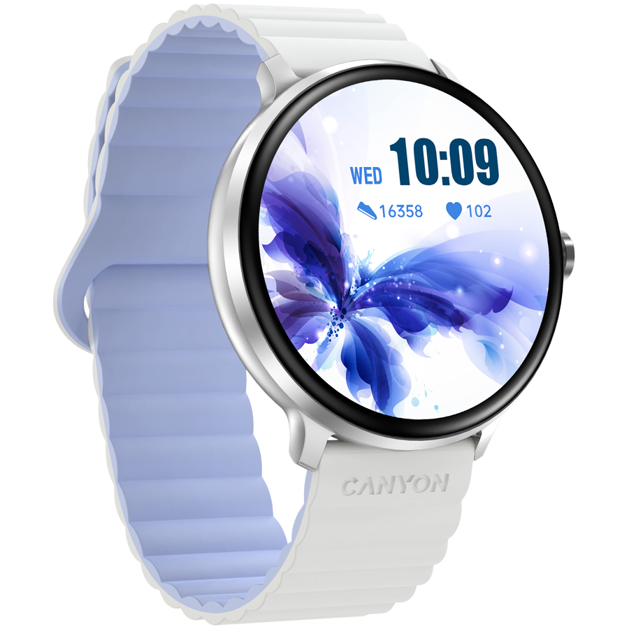 CANYON smart watch Jacky SW-69 White Blue - Image 3
