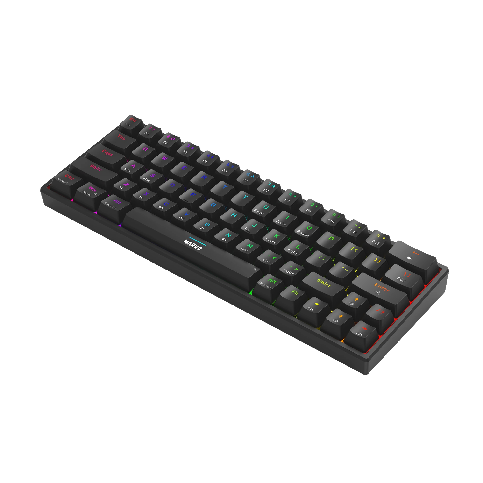 Marvo геймърска клавиатура Gaming Mechanical keyboard Shogo 63 - TKL, 63 keys - KG955 - Image 2