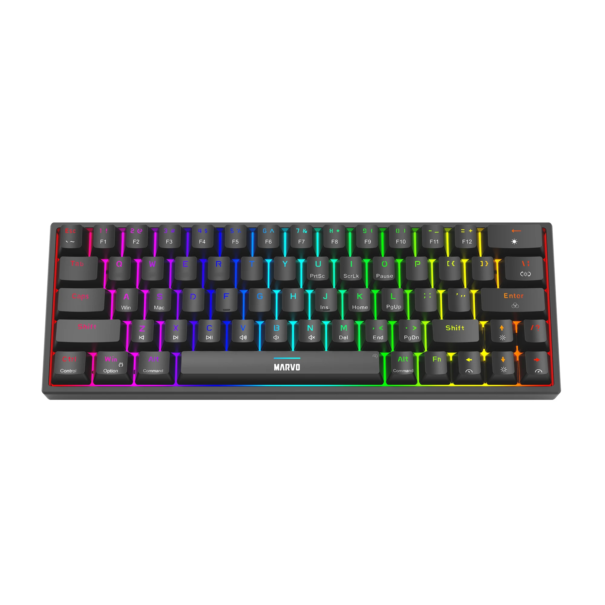 Marvo геймърска клавиатура Gaming Mechanical keyboard Shogo 63 - TKL, 63 keys - KG955 - Image 3