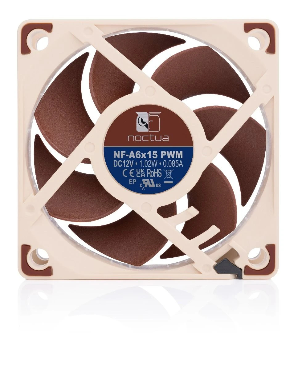 Noctua Вентилатор Fan 60x60x15mm PWM 550-3500rpm NF-A6x15 PWM - Image 3