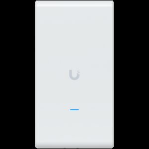 Ubiquiti U6-Mesh-Pro-EU Indoor/outdoor WiFi 6 AP with 4 spatial streams an integrated super antenna and a gigabit passthrough port