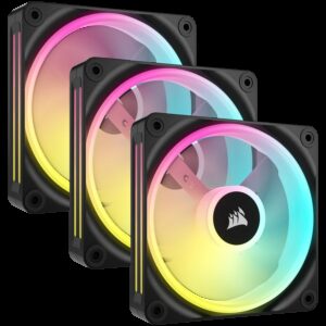 CORSAIR QX RGB Series iCUE LINK QX120 RGB 120mm Magnetic Dome RGB Fan Triple Fan Kit