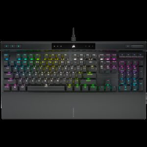 Corsair K70 RGB PRO Mechanical Gaming Keyboard Backlit RGB LED CHERRY MX Red Black Black PBT Keycaps