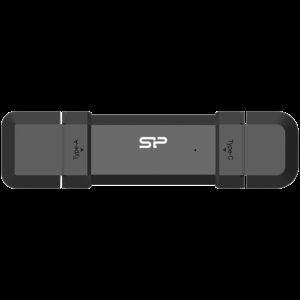Silicon Power 1TB DS72 Dual USB-C/USB 3.2 Gen 2 Portable External SSD Steam Deck and iPhone 15 Pro R/W: up to 1050MB/s; 850MB/s Black EAN: 4713436155416