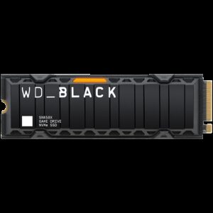 SSD WD Black SN850X HeatSink 1TB M.2 2280 PCIe Gen4 x4 NVMe Read/Write: 7300/6300 MBps IOPS 800K/1100K TBW: 600