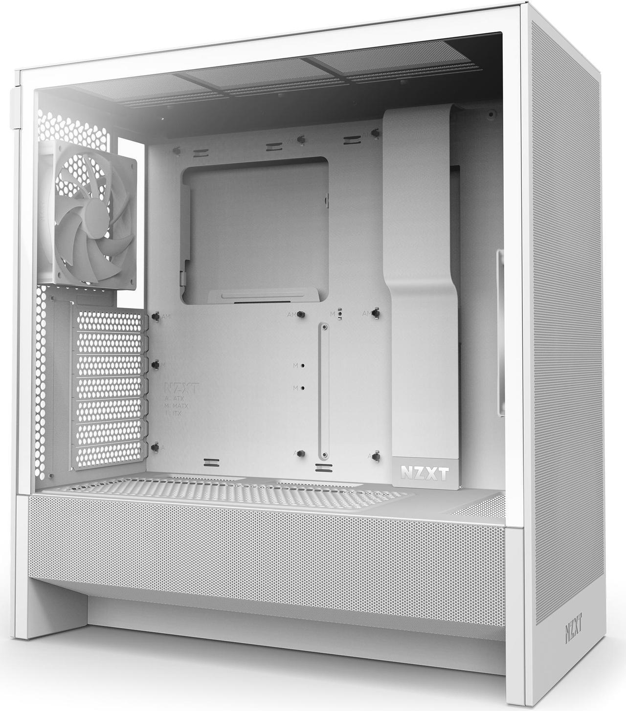 Кутия NZXT H5 Flow RGB 2024 White, Mid-Tower