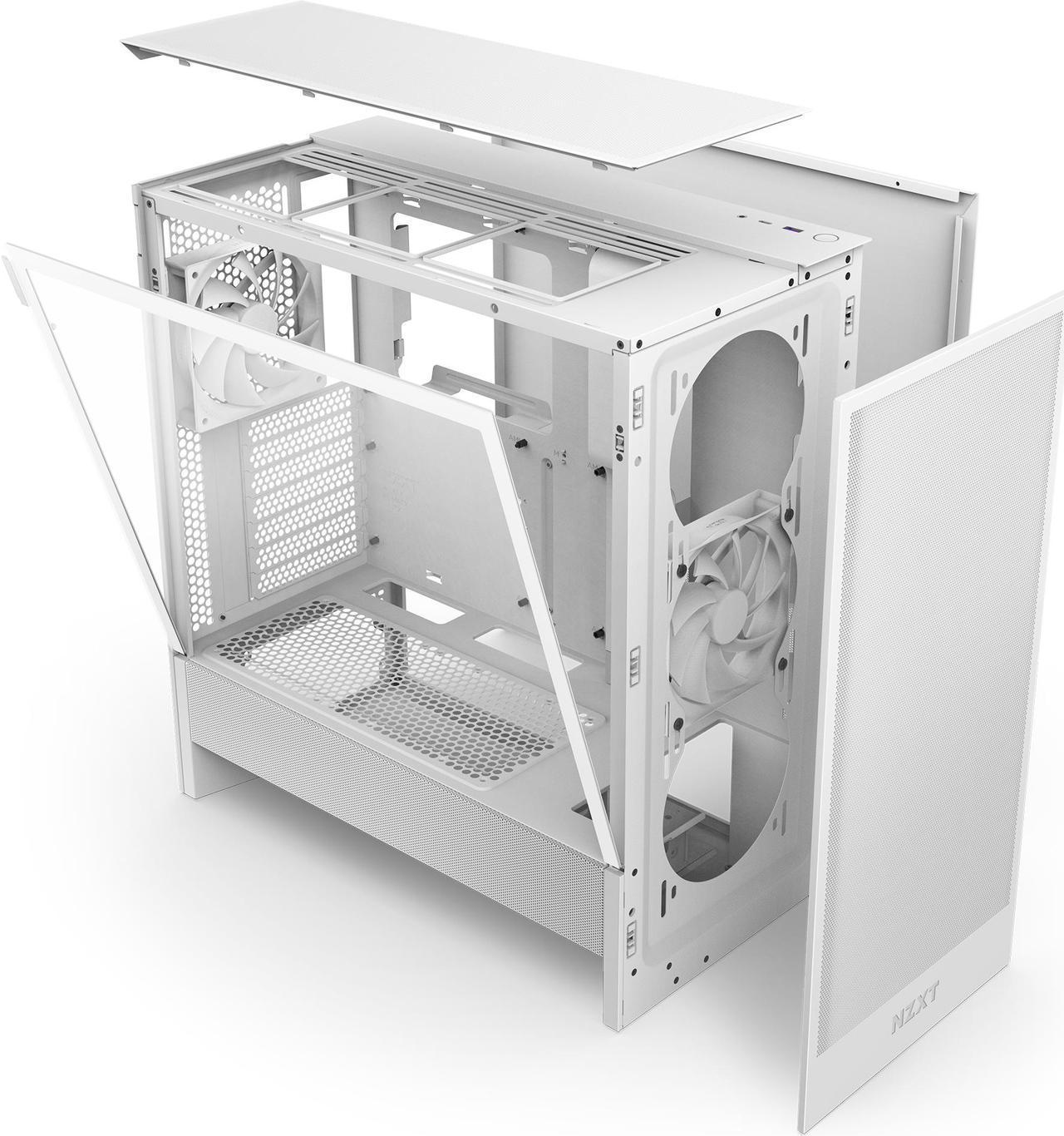 Кутия NZXT H5 Flow RGB 2024 White, Mid-Tower - Image 9
