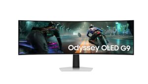 Монитор, Samsung LS49DG910, 49" Odyssey G9 GAMING, Curved OLED, 1800R, 240Hz, Smart. 32:9, 5120 x 1440, Display Port , HDMI,Micro HDMI, USB Hub, Silver