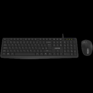 CANYON SET-W01 Keyboard+Mouse Wireless Black EN/BG