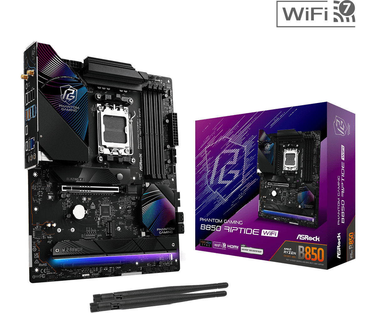 Дънна платка ASRock B850 RIPTIDE WIFI7 socket AM5 - Image 5