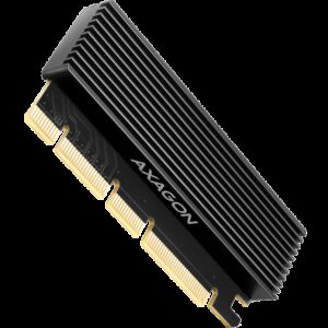 AXAGON PCEM2-XS PCI-E 3.0 16x - M.2 SSD NVMe up to 80mm SSD low profile heatsink