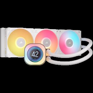 CORSAIR iCUE LINK TITAN 360 RX LCD White AIO 360mm Radiator Liquid CPU Cooler