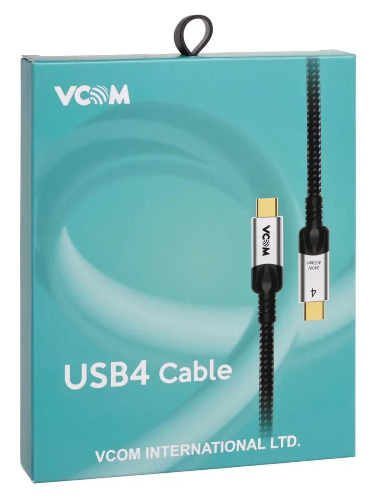 VCom кабел USB4.0 USB-C/USB-C 40Gbps, 240W - CU560-1.2m - Image 4