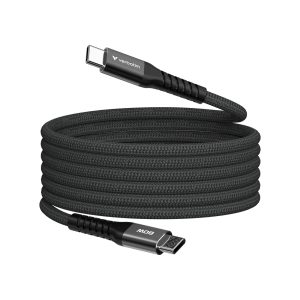Кабел, Verbatim Sync & Charge USB-C to USB-C 100W Magnetic 120 cm - Black