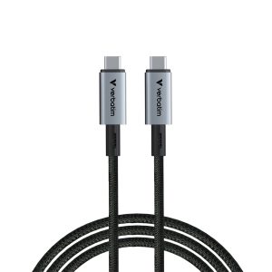 Кабел, Verbatim Sync & Charge USB-C to USB-C 240W 40 Gbps 120 cm