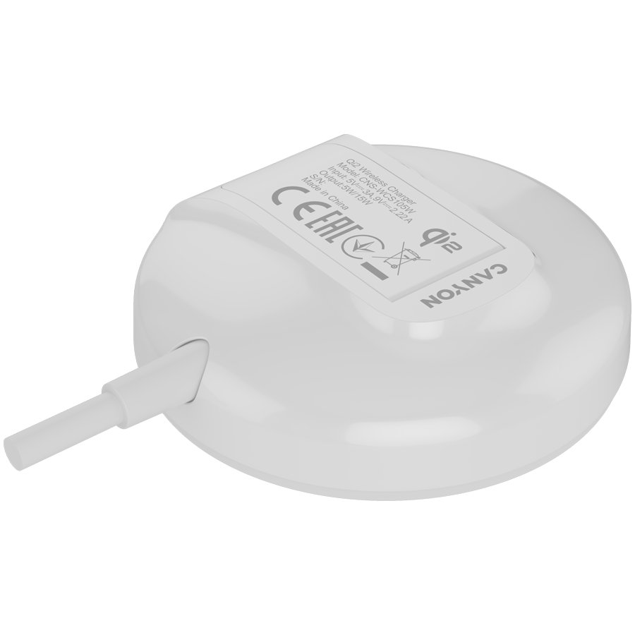 CANYON wireless charger WS-105 15W Qi2 White - Image 6