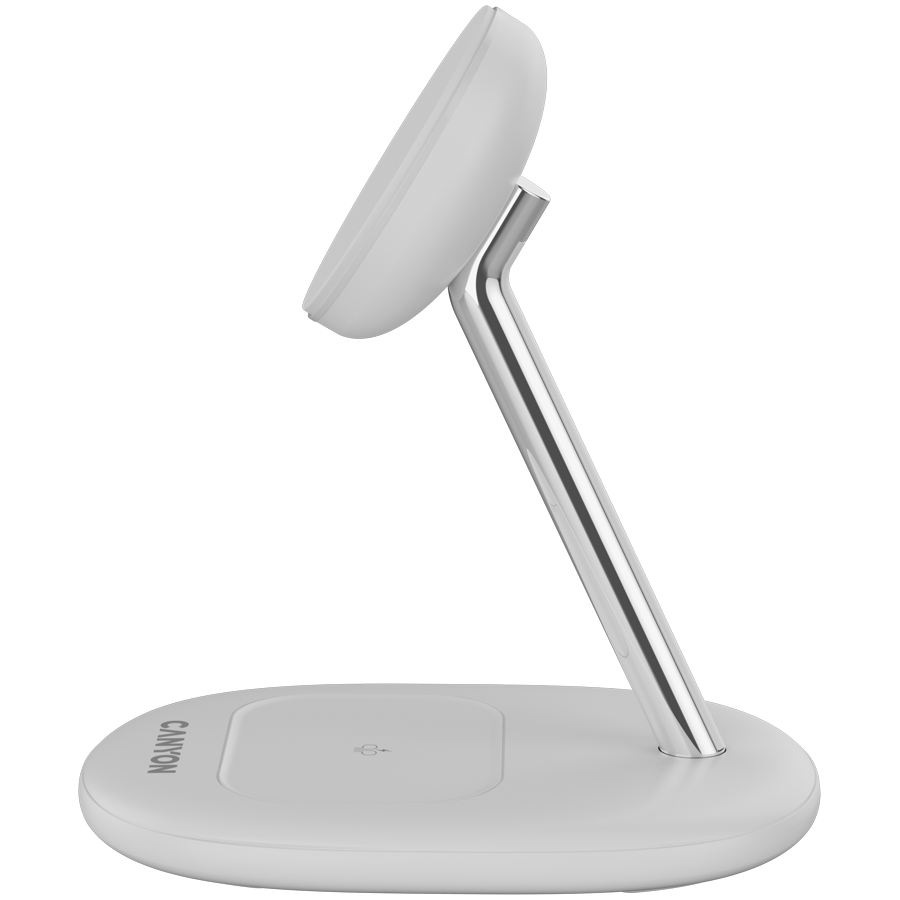 CANYON wireless charger WCS-205 15W Qi2 2in1 White - Image 4